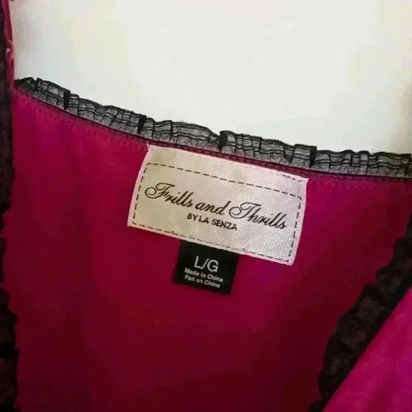 La senza frills and thrills  hot pink camisole size large - Picture 6 of 6